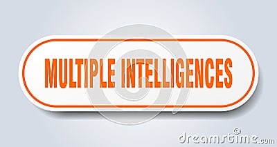 multiple intelligences sticker. Vector Illustration