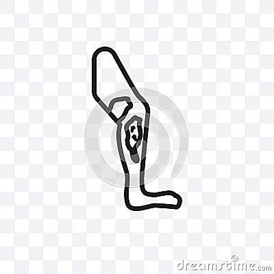 Multiple myeloma vector linear icon isolated on transparent background, Multiple myeloma transparency concept can be used for web Vector Illustration