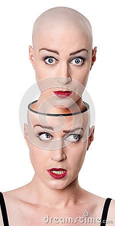 Multiple personality concept Stock Photo