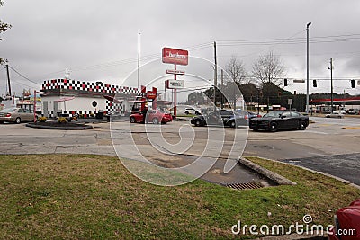 Multiple police car traffic stop Editorial Stock Photo
