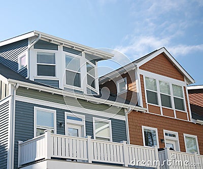 Multiple Roof Lines Stock Photo