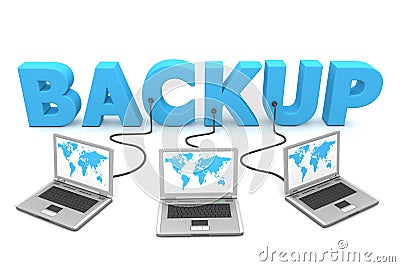 Multiple Wired to Backup Stock Photo