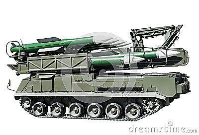 Multipurpose highly mobile anti-aircraft missile system Editorial Stock Photo