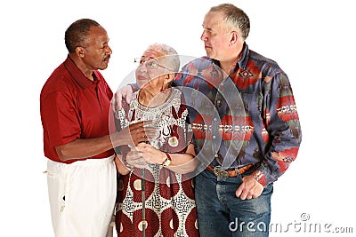 Multiracial friends Stock Photo