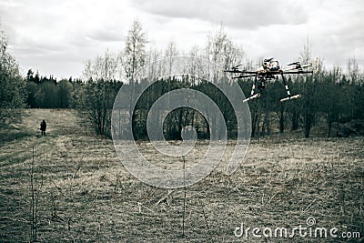 Multirotor helicopter Stock Photo