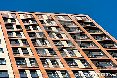 Multistorey concrete apartment Stock Photo