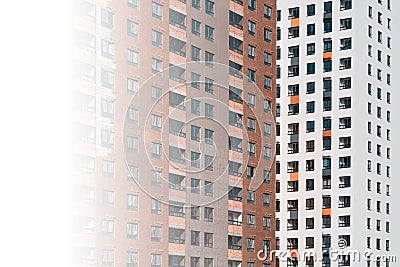 Multistorey concrete apartment Stock Photo