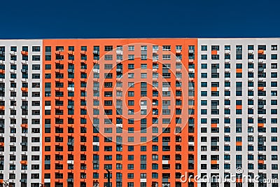 Multistorey concrete apartment Stock Photo