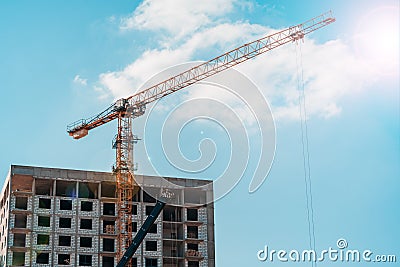 Multistorey concrete apartment Stock Photo