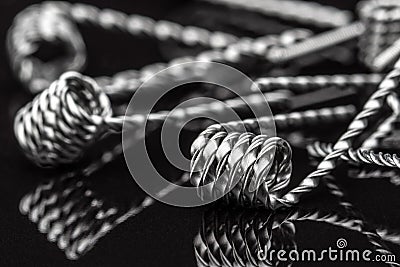 Multistrand Ribbon Fused Clapton on a dripper gold Stock Photo