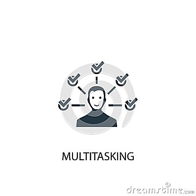 Multitasking icon. Simple element Vector Illustration