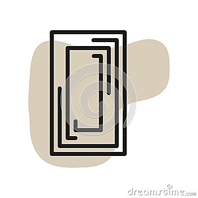Multitasking sign icon. Vector illustration. EPS 10. Vector Illustration