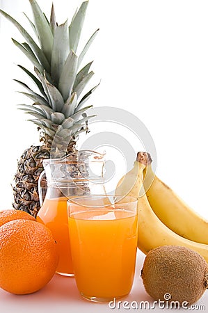 Multivitamin juice Stock Photo