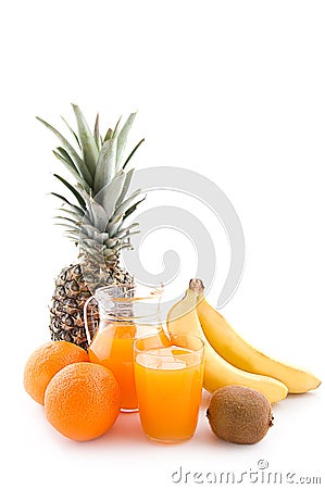 Multivitamin juice Stock Photo