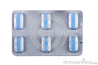 Multivitamin pills Stock Photo