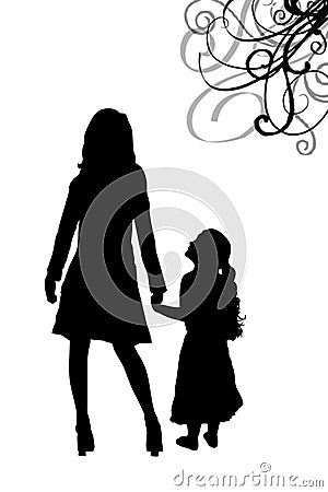 Mum and daughter Stock Photo