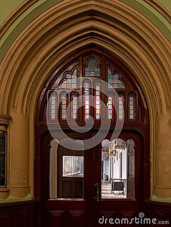 Interiors of BMC headquarter. The Corporation Hall inspired by Corporation Halls of Glasgow and Birmingham. UNESCO World Heritage Editorial Stock Photo