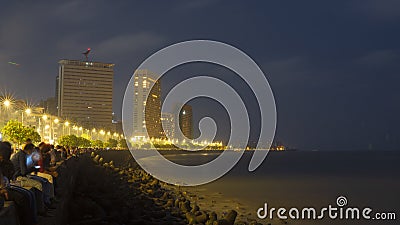 Mumbai marine drive Editorial Stock Photo