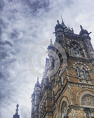 Mumbai`s Heritage Architectural building captured Editorial Stock Photo