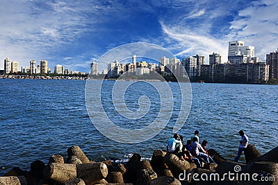 Mumbai Skiline Editorial Stock Photo