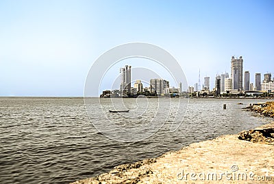 Mumbai skyline, India Stock Photo