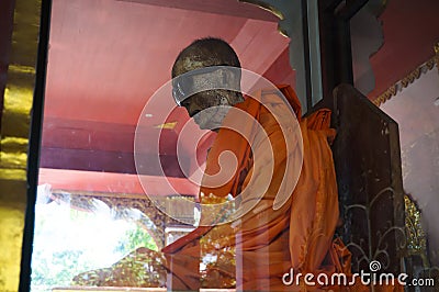 Mummy of a Buddhist monk Stock Photo