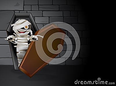 Mummy tomb Vector Illustration