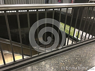 San Francisco`s MUNI Metro subway Civic Center Station 4 Editorial Stock Photo