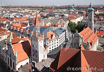 Munich cityscape Stock Photo