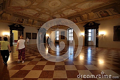 A room inside the Munich Residenz (Münchner Residenz). Editorial Stock Photo