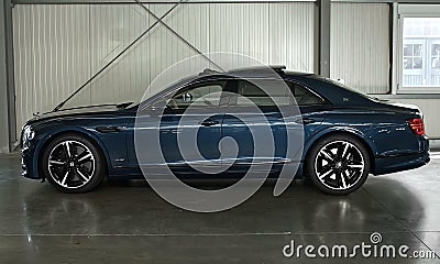 Modern car Bentley Flying Spur W12 exterior with elegant sport elements Editorial Stock Photo