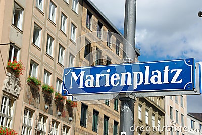 Munich Marienplatz Stock Photo