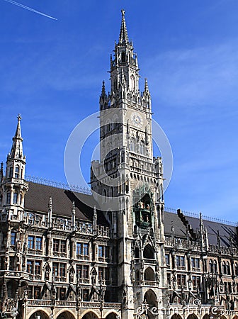 Munich Marienplatz Stock Photo