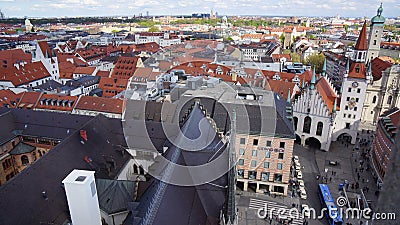 Munich Marienplatz Bavaria New town hall sight Editorial Stock Photo