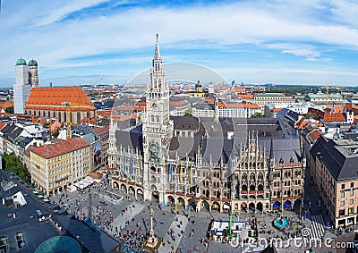 Munich Marienplatz Editorial Stock Photo