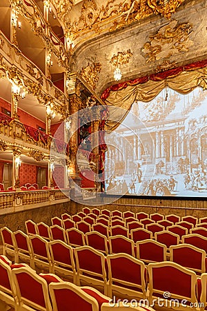 Munich Residence- Cuvillies Theater Editorial Stock Photo
