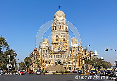 Municipal Corporation Building of Mumbai, India Editorial Stock Photo