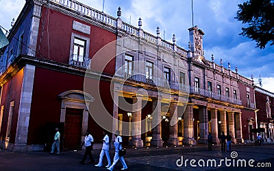 Municipal Palace. Aguascalientes, Mexico Editorial Stock Photo