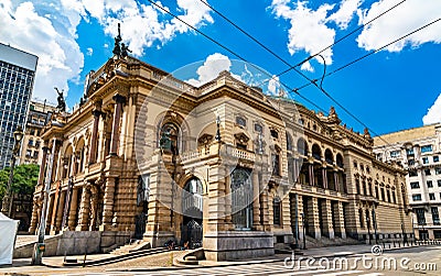 Municipal Theater of Sao Paulo, Brazil Stock Photo