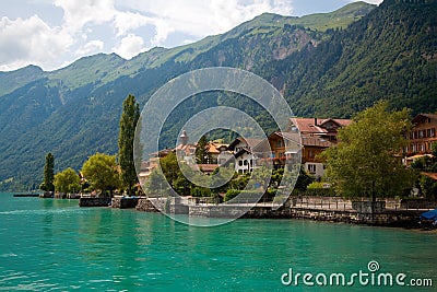 Municipality of Brienz, Berne, Switzerland Stock Photo