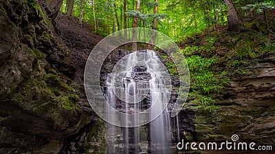 Munising Michigan Waterfall Stock Photo