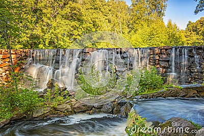 Munka Ljungby Salmon Ladder Stock Photo