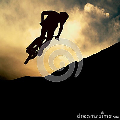 Muontain-bike Stock Photo