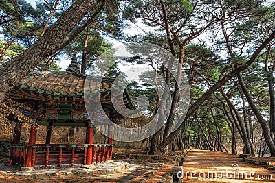 Mupunghansong-gil Korean Pagoda Stock Photo