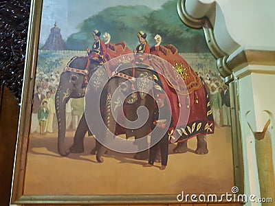 Mural From a Palace Editorial Stock Photo