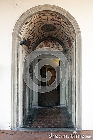 Mural in the Palazzo Vecchio Editorial Stock Photo