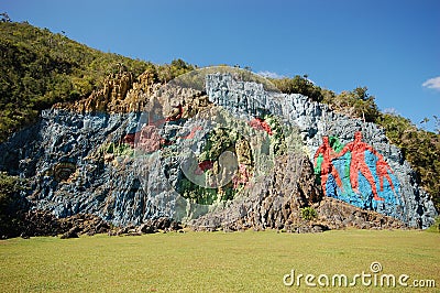 The Mural of Prehistory Stock Photo