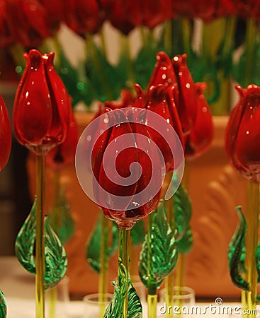 Murano Roses Stock Photo