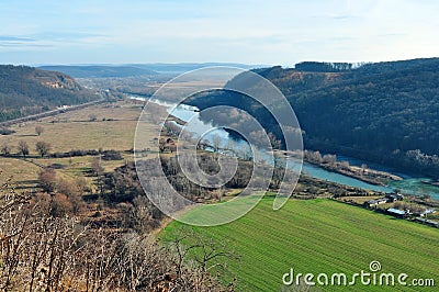 Mures river Stock Photo