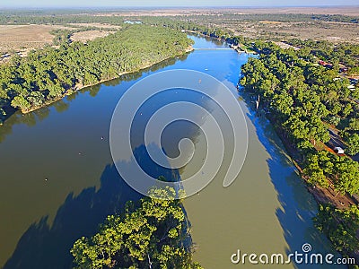 Murray Darling Junction Stock Photo